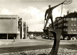 WESEL Am Rhein, Peter-Minuit-Denkmal, VW Käfer (1960s) AK - Wesel