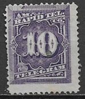 STATI UNITI D'AMERICA 1881 FRANCOBOLLI PER TELEGRAFO DENT.12 YVERT. 55  MLH VF - Telegraph Stamps