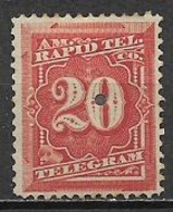 STATI UNITI D'AMERICA 1881 FRANCOBOLLI PER TELEGRAFO DENT.12 YVERT. 57  MLH VF - Telegraph Stamps