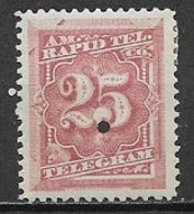 STATI UNITI D'AMERICA 1881 FRANCOBOLLI PER TELEGRAFO DENT.12 YVERT. 58  MLH VF - Telegraph Stamps