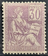 FRANCE 1900/01 - MNH - YT 115 - 30c - 1900-02 Mouchon