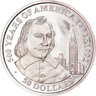Monnaie, Îles Cook, Elizabeth II, 50 Dollars, 1990, SPL, Argent, KM:186 - Cook