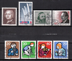 Berlin 1974, MiNr. 464 + 465 + 466 + 467 + 468-471; Gestempelt; Berl.1 - Other & Unclassified