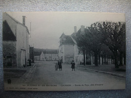 Carte Postale Auxerre Et Ses Environs (89) Courson - Entrée Du Pays,côté D'Auxerre   ( Petit Format  Oblitérée 1905 ) - Courson-les-Carrières