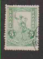 GRECE (Y&T) 1901 - N°149  *  Mercure *    5 L. Neuf () - Gebraucht