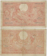 Banknote Belgium 100 Francs 1944 Pick-113 VF - 20 Francos