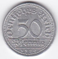 République De Weimar 50 Pfennig 1920 A Berlin  , En Aluminium - 50 Renten- & 50 Reichspfennig