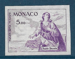 Monaco Essai De Couleur Non Dentelé P.A N°77** - Variétés