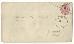 Preussen ZKS PUTBUS Auf Ganzsachen-Umschlag 1 Sgr. 1867 Nach Greifswald - Enteros Postales