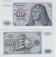 T142710 Banknote 10 DM Deutsche Mark Ro. 270a Schein 2.Jan. 1970 KN CD 7524784 A - 10 DM