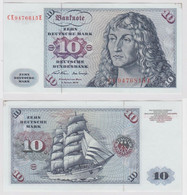 T143351 Banknote 10 DM Deutsche Mark Ro. 270b Schein 2.Jan. 1970 KN CE 9476815 E - 10 DM