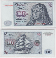 T143780 Banknote 10 DM Deutsche Mark Ro. 270a Schein 2.Jan. 1970 KN CB 6962361 R - 10 DM