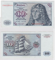 T144226 Banknote 10 DM Deutsche Mark Ro. 270a Schein 2.Jan. 1970 KN CD 6442914 A - 10 Deutsche Mark