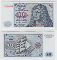 T144475 Banknote 10 DM Deutsche Mark Ro. 270b Schein 2.Jan. 1970 KN CE 3288291 Q - 10 Deutsche Mark