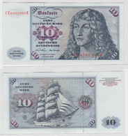 T144519 Banknote 10 DM Deutsche Mark Ro. 270b Schein 2.Jan. 1970 KN CE 8382986 K - 10 DM