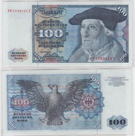 T144554 Banknote 100 DM Deutsche Mark Ro 278a Schein 1.Juni 1977 KN NG 1539125 Y - 100 Deutsche Mark