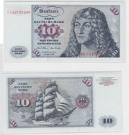 T144569 Banknote 10 DM Deutsche Mark Ro. 270a Schein 2.Jan. 1970 KN CA 4275128 W - 10 DM