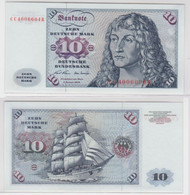T144731 Banknote 10 DM Deutsche Mark Ro. 270a Schein 2.Jan. 1970 KN CC 4006604 R - 10 Deutsche Mark
