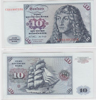 T144803 Banknote 10 DM Deutsche Mark Ro. 270a Schein 2.Jan. 1970 KN CB 6199755 R - 10 Deutsche Mark