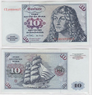 T144992 Banknote 10 DM Deutsche Mark Ro. 270b Schein 2.Jan. 1970 KN CE 4688092 E - 10 Deutsche Mark
