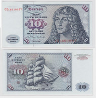 T144997 Banknote 10 DM Deutsche Mark Ro. 270b Schein 2.Jan. 1970 KN CE 1661905 V - 10 Deutsche Mark