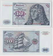 T145038 Banknote 10 DM Deutsche Mark Ro. 270a Schein 2.Jan. 1970 KN CC 1844164 W - 10 DM