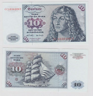 T145314 Banknote 10 DM Deutsche Mark Ro. 270a Schein 2.Jan. 1970 KN CC 1856206 Y - 10 Deutsche Mark