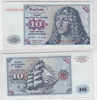 T145354 Banknote 10 DM Deutsche Mark Ro. 270a Schein 2.Jan. 1970 KN CB 0973514 H - 10 DM