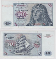 T145417 Banknote 10 DM Deutsche Mark Ro. 270b Schein 2.Jan. 1970 KN CE 0891377 Q - 10 DM