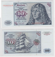 T145449 Banknote 10 DM Deutsche Mark Ro. 270b Schein 2.Jan. 1970 KN CE 3960481 D - 10 Deutsche Mark