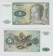 T146043 Banknote 5 DM Deutsche Mark Ro. 262e Schein 2.Jan. 1960 KN A 9519563 Z - 5 Deutsche Mark