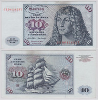 T146107 Banknote 10 DM Deutsche Mark Ro. 270a Schein 2.Jan. 1970 KN CB 0042423 T - 10 DM