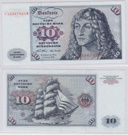 T146130 Banknote 10 DM Deutsche Mark Ro. 270a Schein 2.Jan. 1970 KN CA 5567621 W - 10 Deutsche Mark