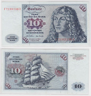 T146132 Banknote 10 DM Deutsche Mark Ro. 270a Schein 2.Jan. 1970 KN F 7103138 Z - 10 DM