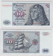 T146137 Banknote 10 DM Deutsche Mark Ro. 270b Schein 2.Jan. 1970 KN CE 6703378 F - 10 DM