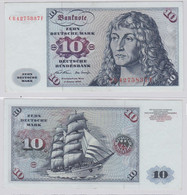 T146140 Banknote 10 DM Deutsche Mark Ro. 270a Schein 2.Jan. 1970 KN CB 4275837 F - 10 DM