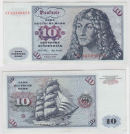 T146150 Banknote 10 DM Deutsche Mark Ro. 270a Schein 2.Jan. 1970 KN CC 0259867 A - 10 DM
