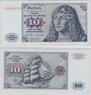 T146159 Banknote 10 DM Deutsche Mark Ro. 270a Schein 2.Jan. 1970 KN CB 7308871 D - 10 DM