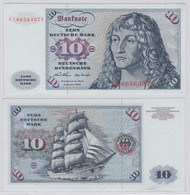 T146162 Banknote 10 DM Deutsche Mark Ro. 270a Schein 2.Jan. 1970 KN CC 6656397 U - 10 DM