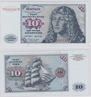 T146177 Banknote 10 DM Deutsche Mark Ro. 270b Schein 2.Jan. 1970 KN CE 0517241 Q - 10 Deutsche Mark