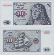 T146190 Banknote 10 DM Deutsche Mark Ro. 270a Schein 2.Jan. 1970 KN CA 3972439 W - 10 DM