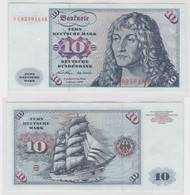 T146198 Banknote 10 DM Deutsche Mark Ro. 270a Schein 2.Jan. 1970 KN CC 9259184 K - 10 Deutsche Mark