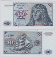 T146199 Banknote 10 DM Deutsche Mark Ro. 270b Schein 2.Jan. 1970 KN CE 0137064 Q - 10 Deutsche Mark