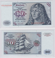 T146200 Banknote 10 DM Deutsche Mark Ro. 270b Schein 2.Jan. 1970 KN CE 1022832 W - 10 DM