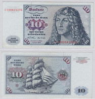 T146203 Banknote 10 DM Deutsche Mark Ro. 270a Schein 2.Jan. 1970 KN CC 0664330 K - 10 Deutsche Mark