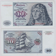 T146205 Banknote 10 DM Deutsche Mark Ro. 270a Schein 2.Jan. 1970 KN CC 9303422 J - 10 DM