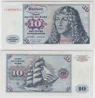 T146215 Banknote 10 DM Deutsche Mark Ro. 270a Schein 2.Jan. 1970 KN CC 9003070 J - 10 DM