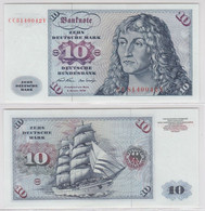 T146239 Banknote 10 DM Deutsche Mark Ro. 270a Schein 2.Jan. 1970 KN CC 8140042 V - 10 Deutsche Mark