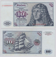 T146296 Banknote 10 DM Deutsche Mark Ro. 270a Schein 2.Jan. 1970 KN CC 0399499 A - 10 Deutsche Mark
