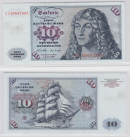 T146301 Banknote 10 DM Deutsche Mark Ro. 270a Schein 2.Jan. 1970 KN CC 4966766 C - 10 Deutsche Mark